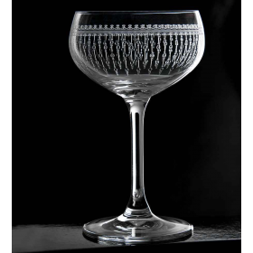 A Copeland Distillery coupe glass / champagne saucer