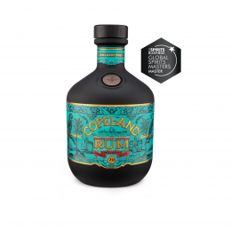 A bottle of Smugglers' Reserve dark rum by Copeland Distillery