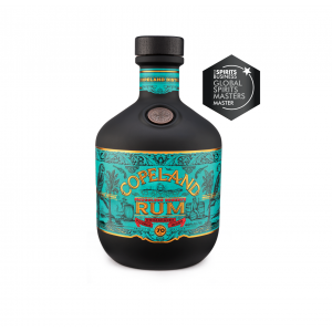 A bottle of Smugglers' Reserve dark rum by Copeland Distillery